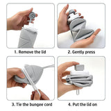 Large Capacity Silicone folding water bottle