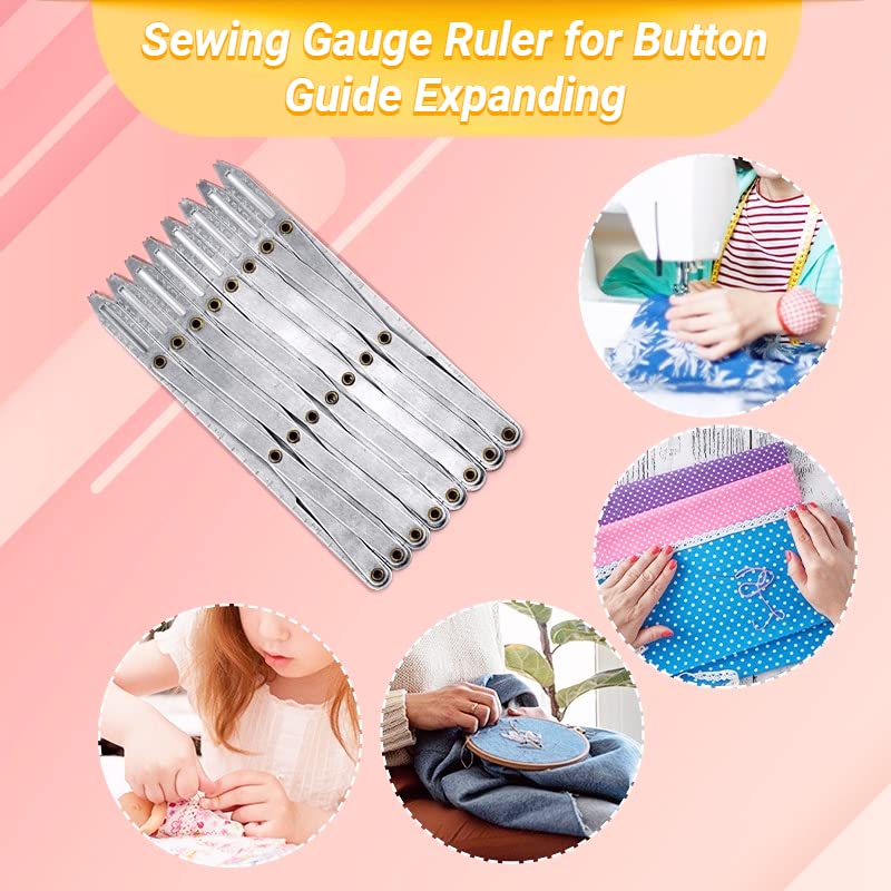 Adjustable Length Aluminum Sewing Gauge