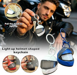 3D Mini Glowing Helmet Keychain