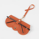 Portable Soft Leather Sunglasses Bag