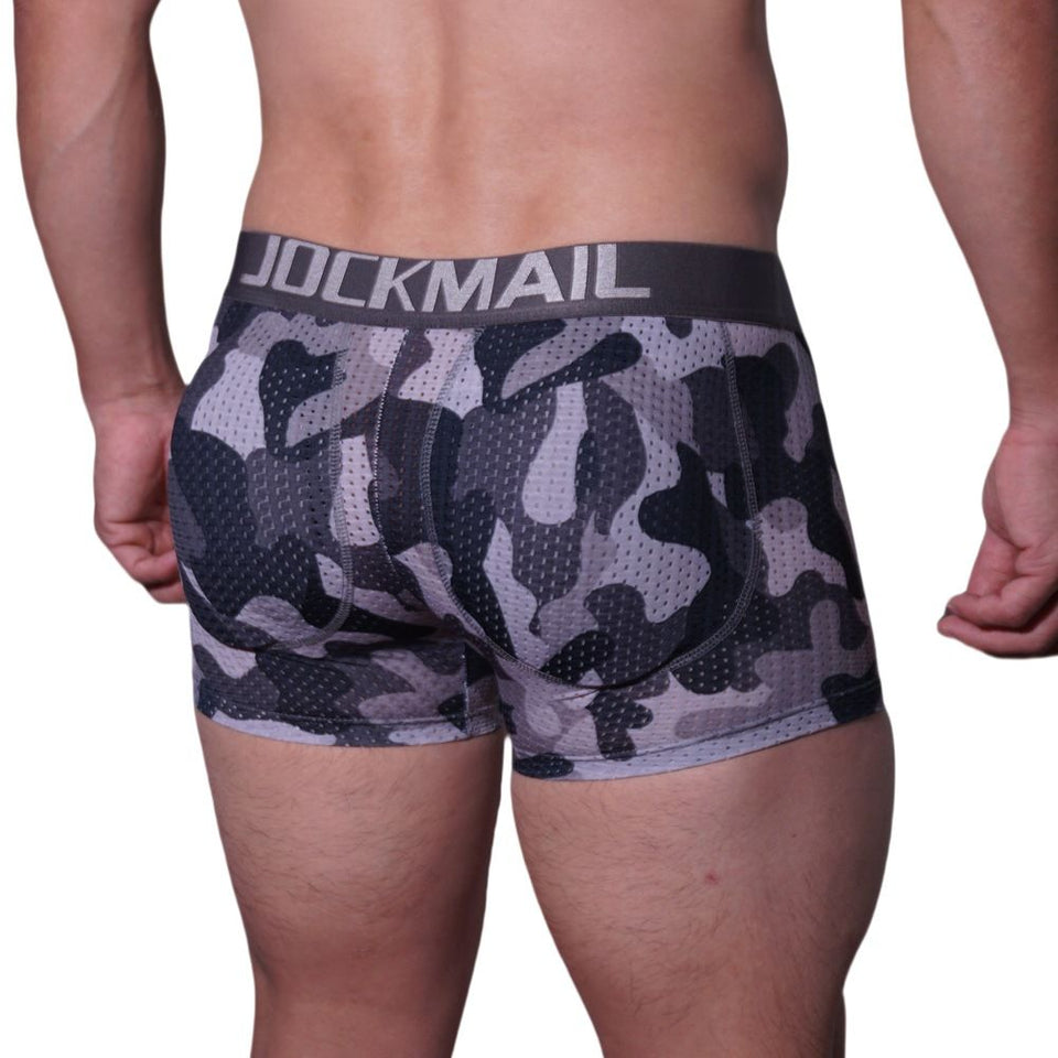 Breathable Men's Boxers With Removable Padded