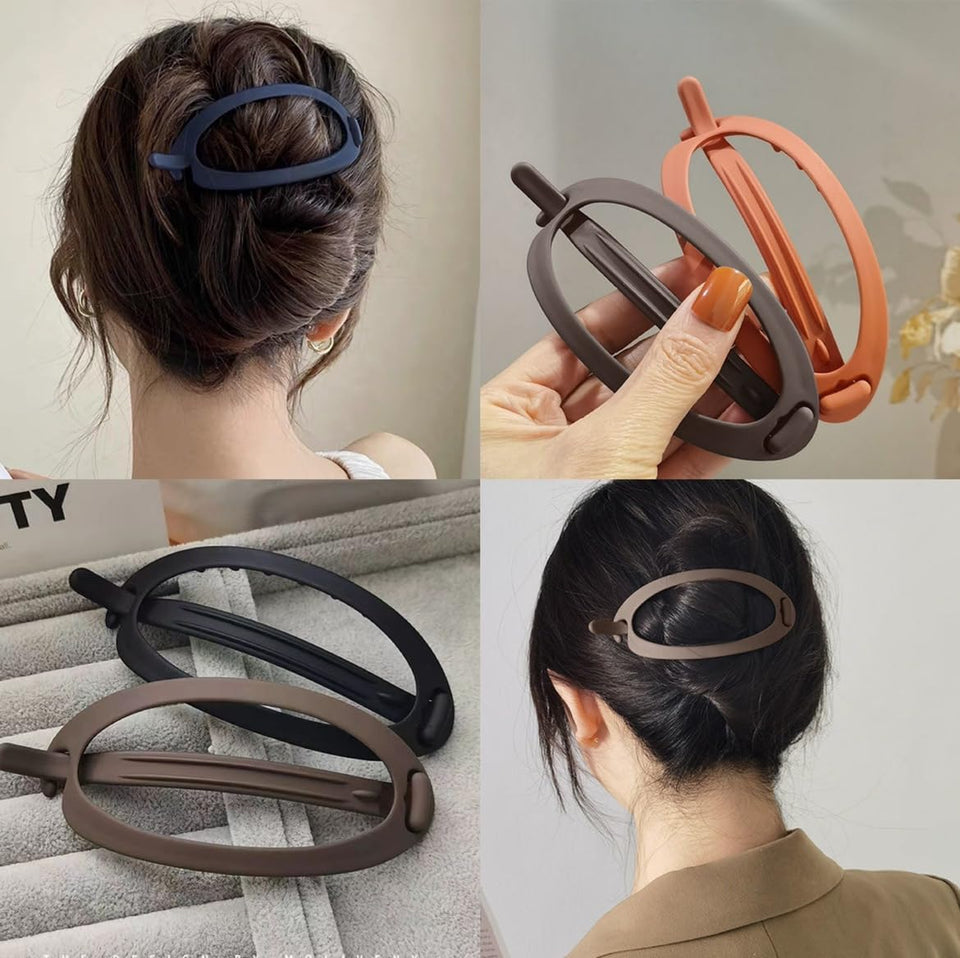 4 Pcs ellipsoid Hair Clips