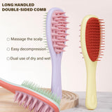 Double Sided Silicone Scalp Massage Brush