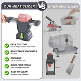 Multi-functional meat slicer