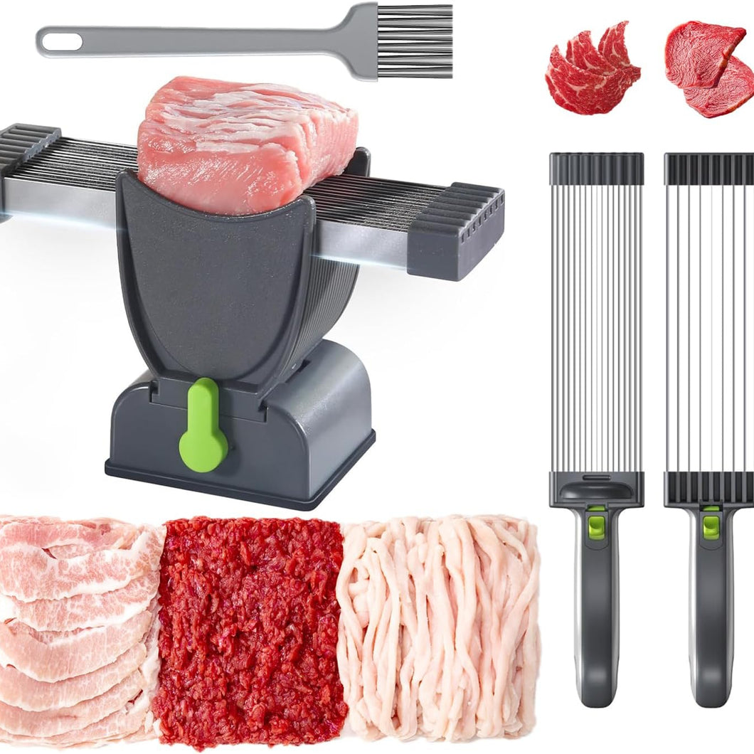 Multi-functional meat slicer