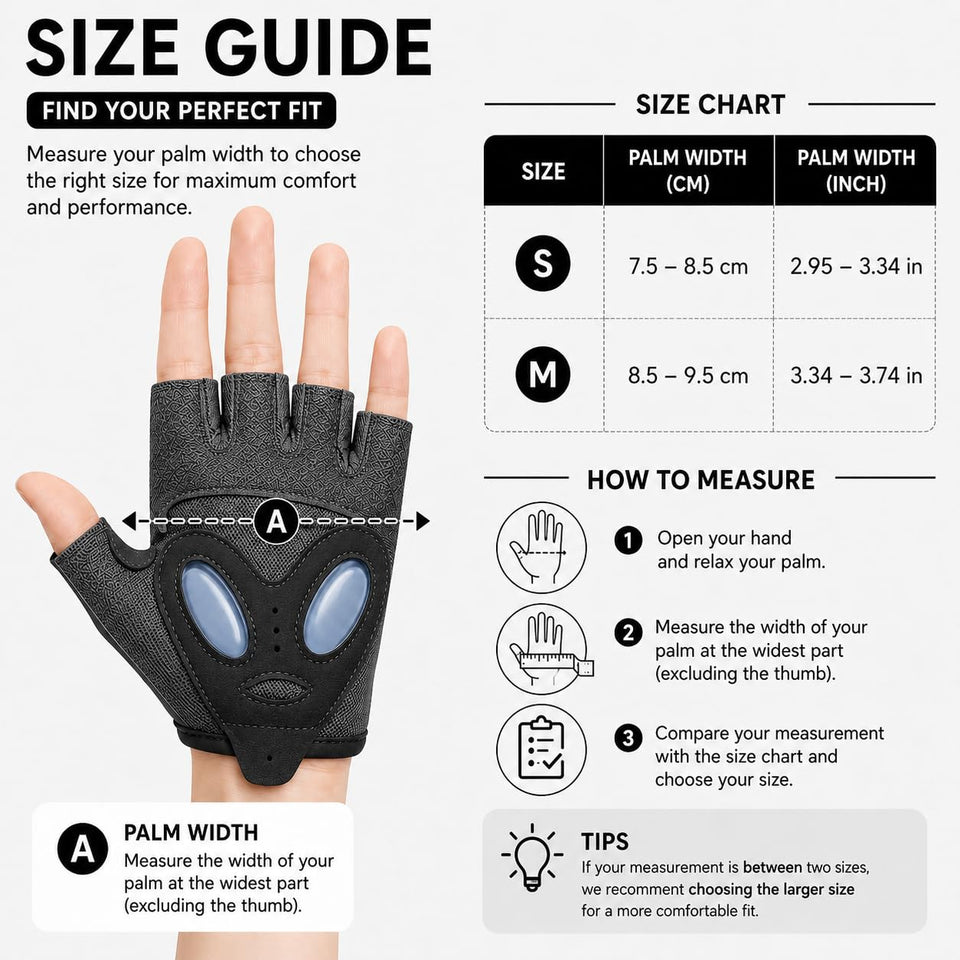 Anti-Slip Half Finger Workout Gloves