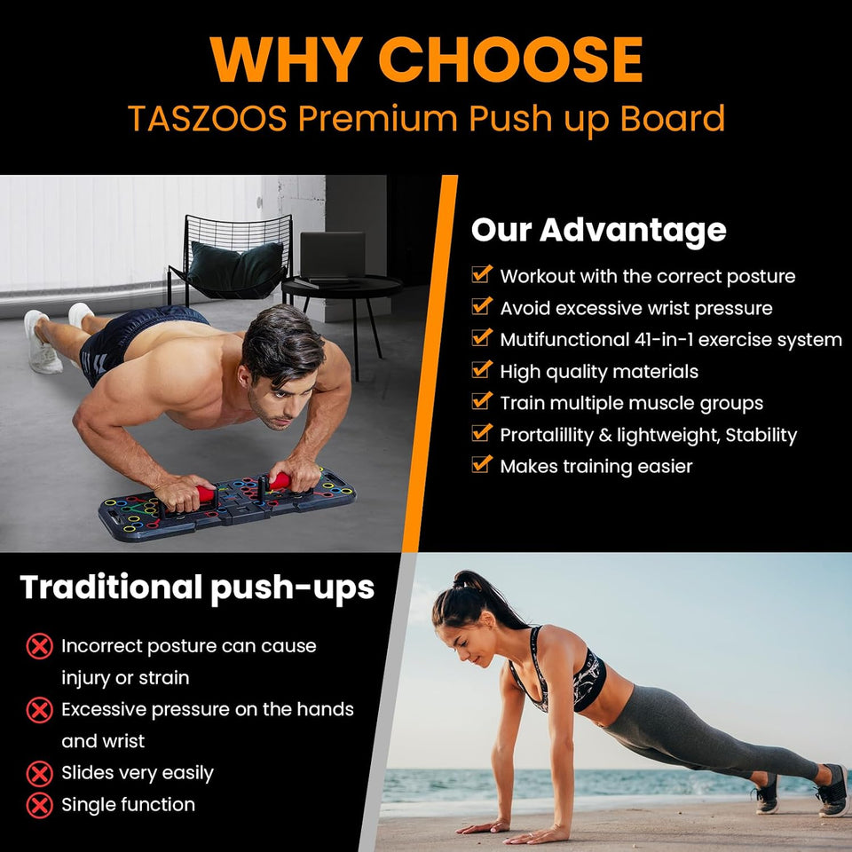 Portable home push-up board stand