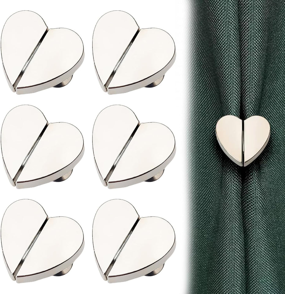 Heart-Shaped Curtain Magnets