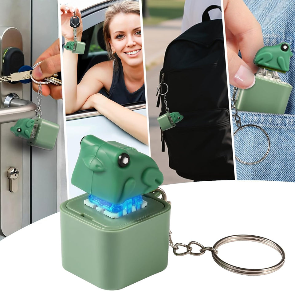 Quacking Duck & Frog Fidget Toy Keychain