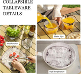 Portable Camping Tableware Folding Plate Bowl