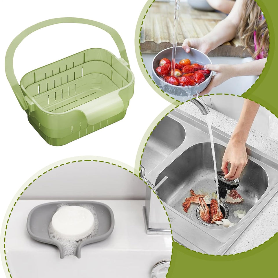 Space-Saving Foldable Expandable Sink Strainer