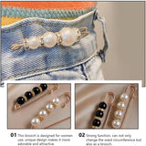 WOMEN'S ARTIFICIAL PEARL WAIST ADJUSTER CLIPS