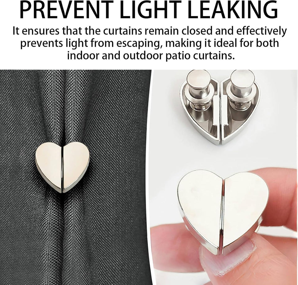 Heart-Shaped Curtain Magnets