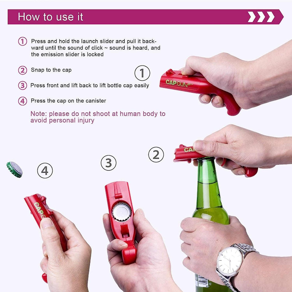 Capgun Bottle Opener Pistol