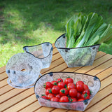 Portable Camping Tableware Folding Plate Bowl