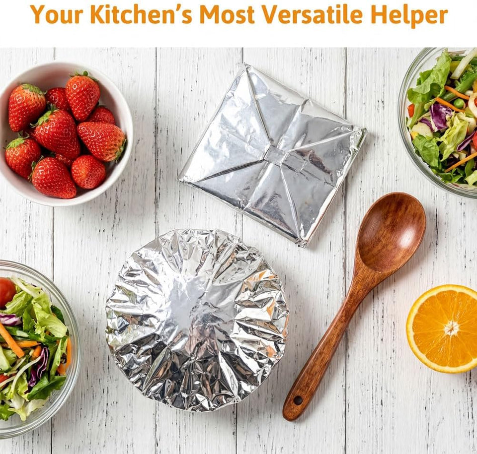 Reusable Aluminum Foil Food Covers