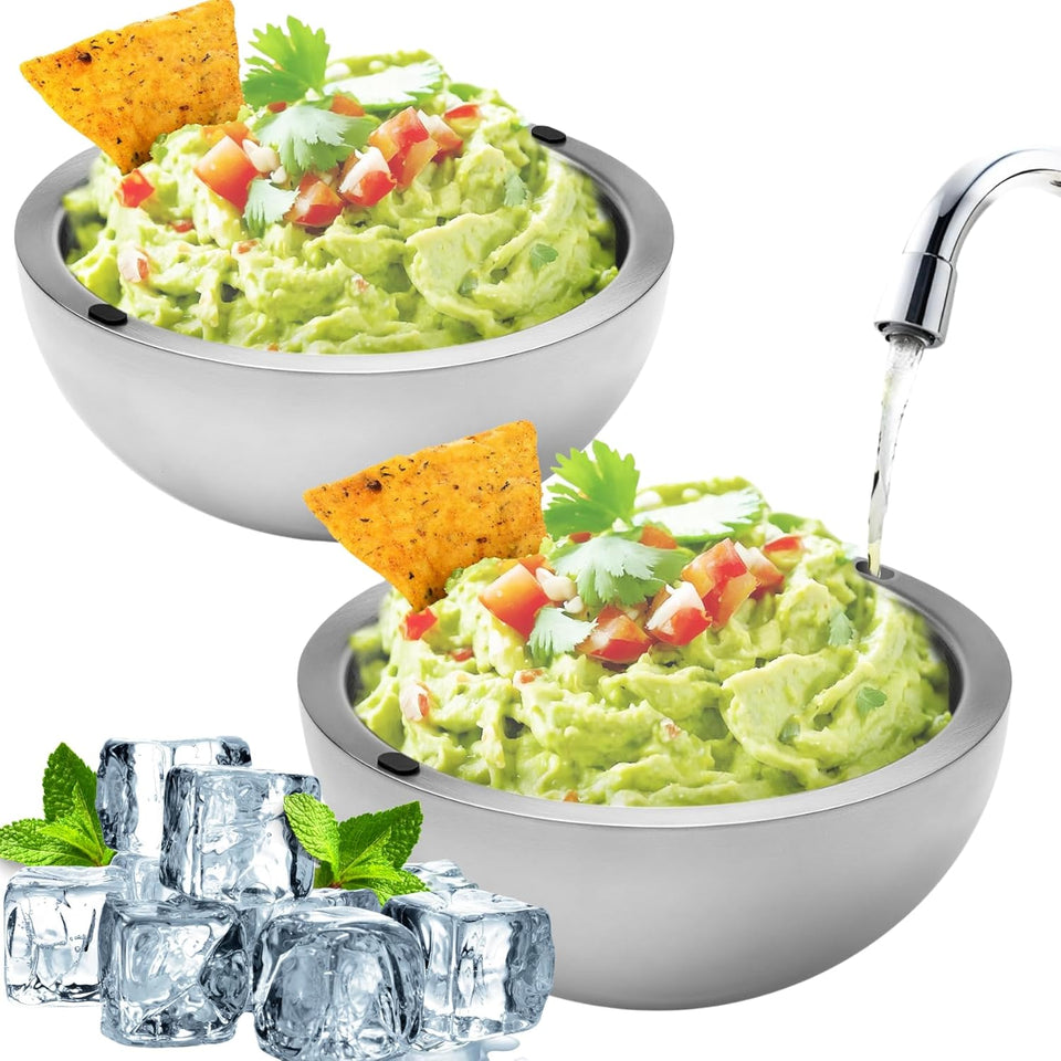 Stainless Steel Double Wall Insulated Hot/Cold Serving Bowl
