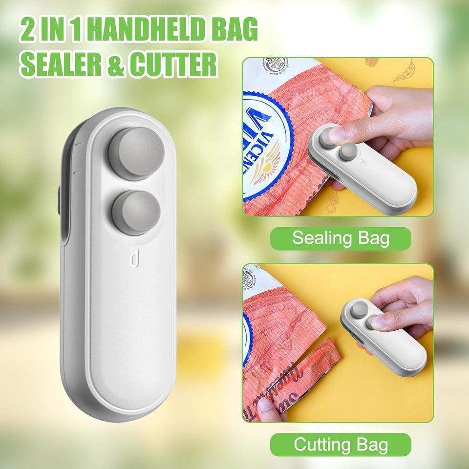 2 in 1 Rechargeable Portable Heat Sealer
