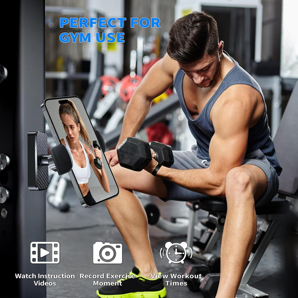 360° Rotation Magnetic Phone Holder for Gym