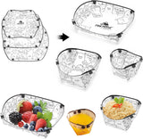 Portable Camping Tableware Folding Plate Bowl