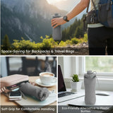 Large Capacity Silicone folding water bottle