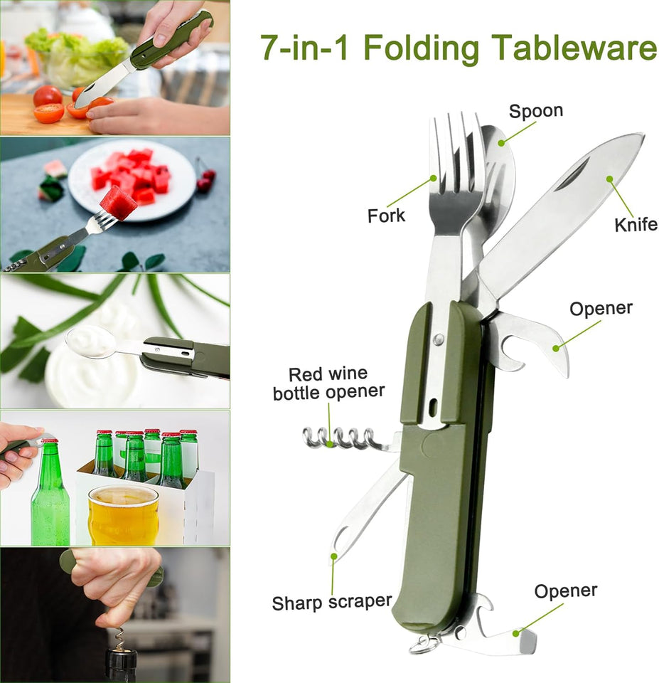 Multifunctional 7 in 1 Outdoor Tableware