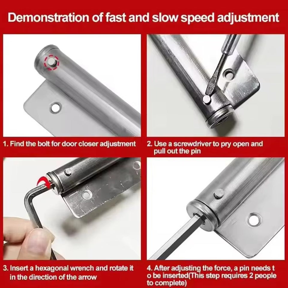 Automatic Door Closer Aluminium