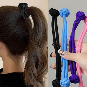 Elastic Double Knot Ponytail Scrunchie