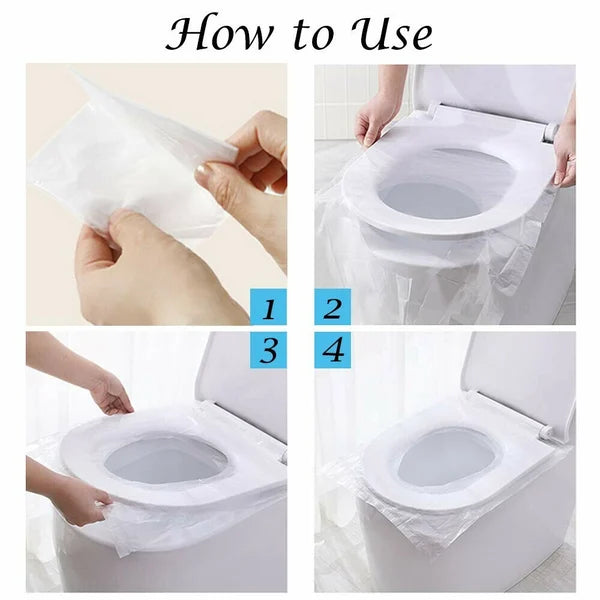 20Pcs Disposable Plastic Toilet Seat Cover