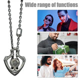 Mechanical Rotatable Gear Pendant Necklace