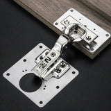Stainless Steel Cabinet Door Hinge Repair Plate Kit