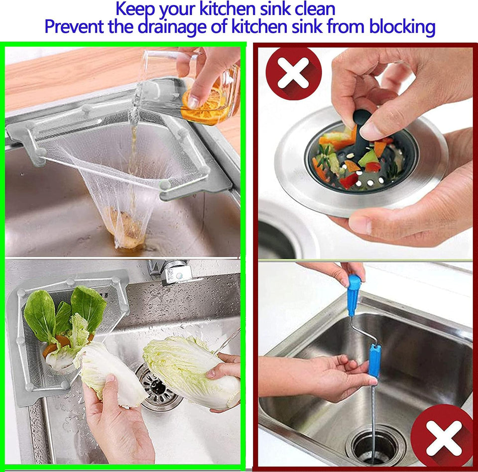 Multi-Purpose Kitchen Sink Food Residue Filter Rack