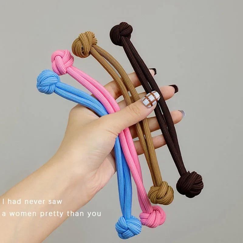 Elastic Double Knot Ponytail Scrunchie
