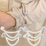 Chain Roll Up Pants & Trouser Length Adjusting Magnetic Buckle Clips