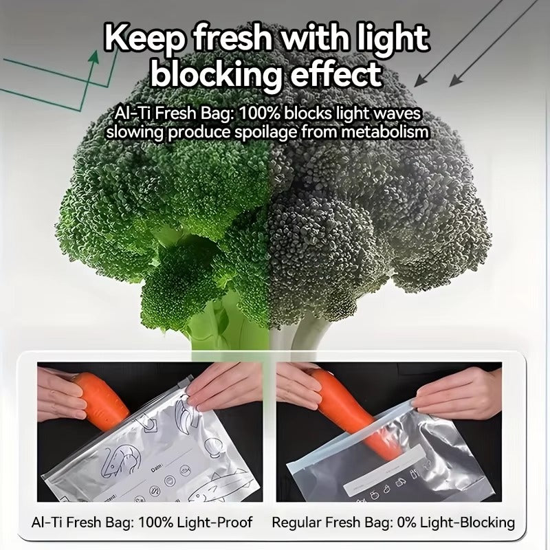 10 pcs Large Capacity Reusable Kitchen Aluminum Foil Bag