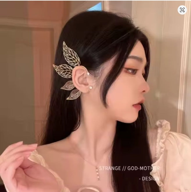 Gold Leaf Ear Cuffs