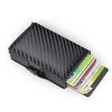 Engraving Wallet Rfid Carbon Fiber Credit Card Holder