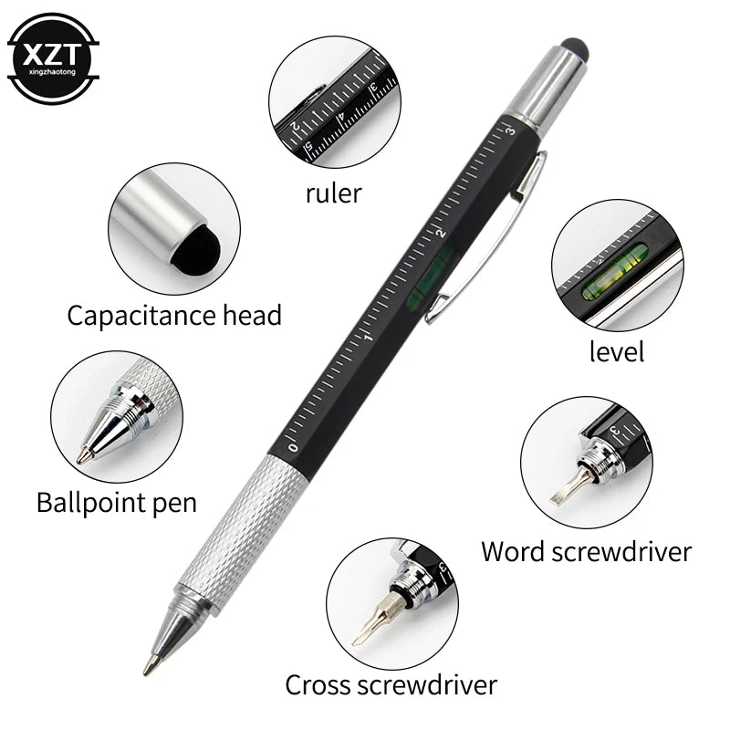 7 In 1 Multifunction Ballpoint Pen With Modern Handheld