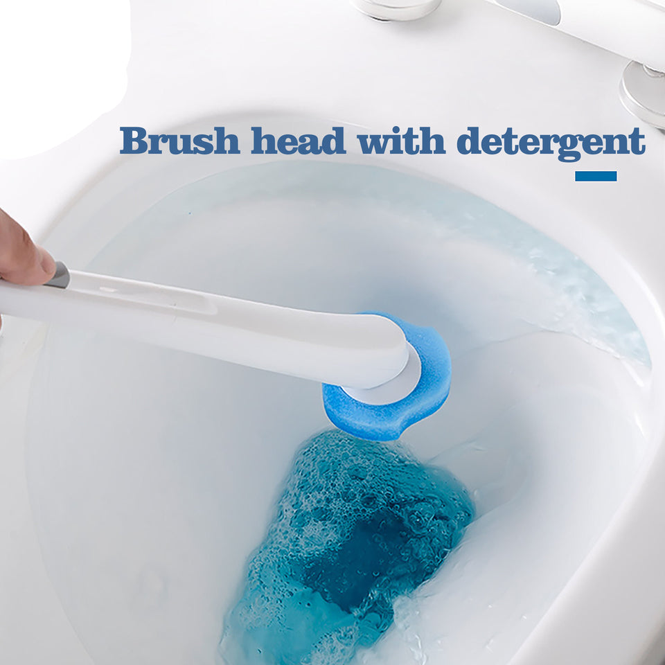 Disposable Toilet Brush Cleaner with Replaceable Heads
