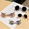 Creative Round Metal Sunglasses Hair Clips For Womens