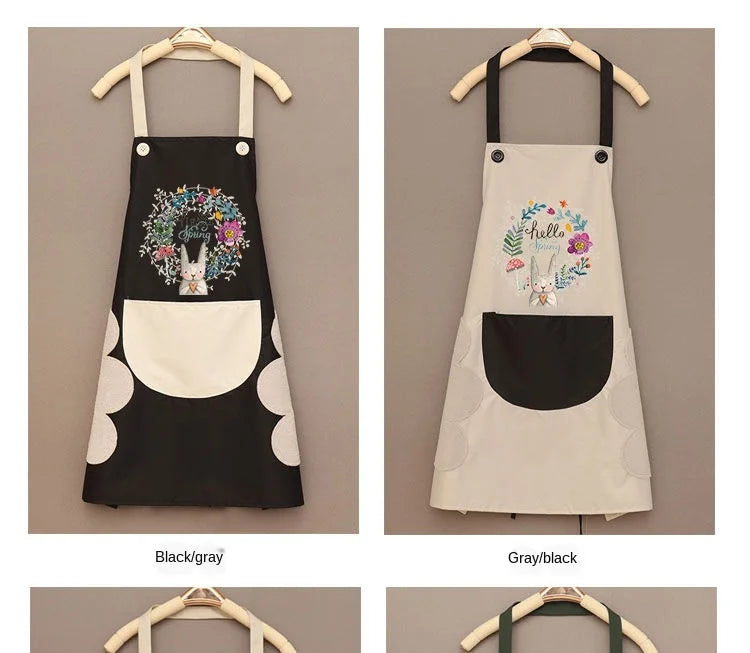 apron with side hand wipes