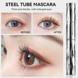 Waterproof Mascara Natural Black 3D Silk Fiber Eyelashes