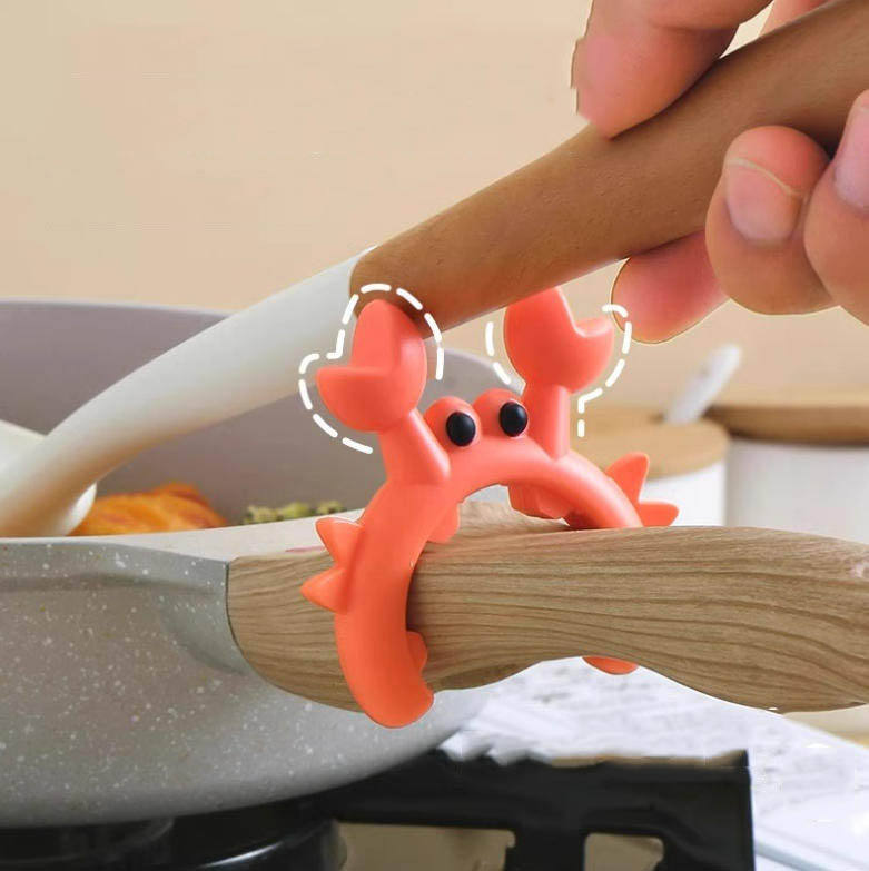 Reusable Silicone Pot Lid Rest Cooking Tool