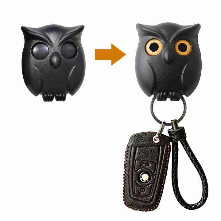 3 PCS Owl Key Holder - Automatic Open Close Eyes