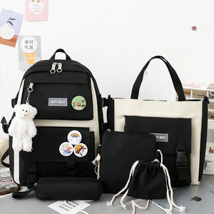 5 Piece Bag New Unique Design Backpack For Girls