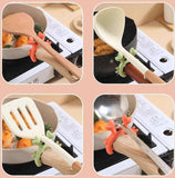 Reusable Silicone Pot Lid Rest Cooking Tool