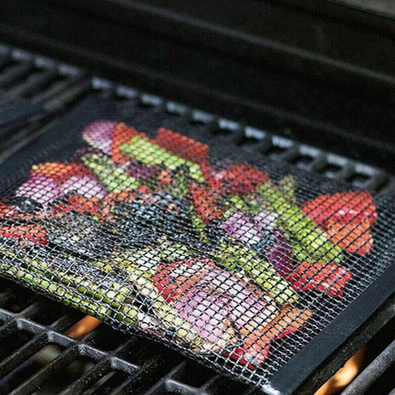 Mesh Grill Bag Non-Stick Barbecue Temperature Resistant Cooking Grilling Pouch