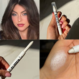 Pearl White Twist-Up Highlighter Pen