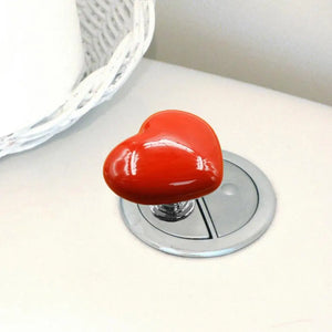 Love Heart Shaped Toilet Button (Pack of 10)