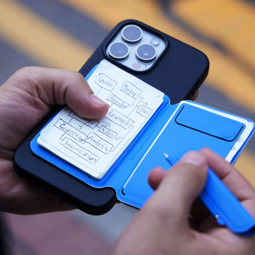 New MagSafe Stand packs a Sleek Pen and Notepad for Jotting Ideas and Doodles